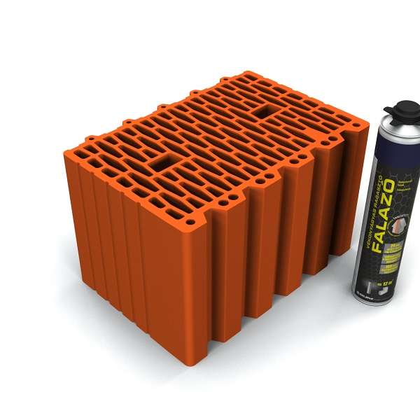 Bakonytherm 38 NF csiszolt tégla + ragasztóhab