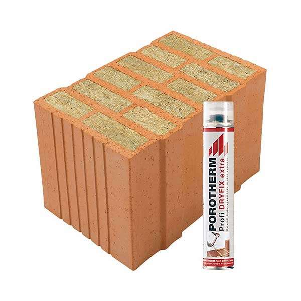 Porotherm Rapid + Dryfix 38 Thermo tégla